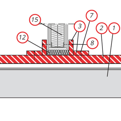 Detail 9 - Lüftungsleitungen / Stahlblechkanalbekleidung