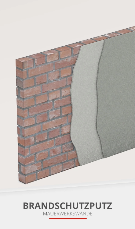 Brandschutzputz Mauerwerkswände - Brandschutzlösungen für Wände
