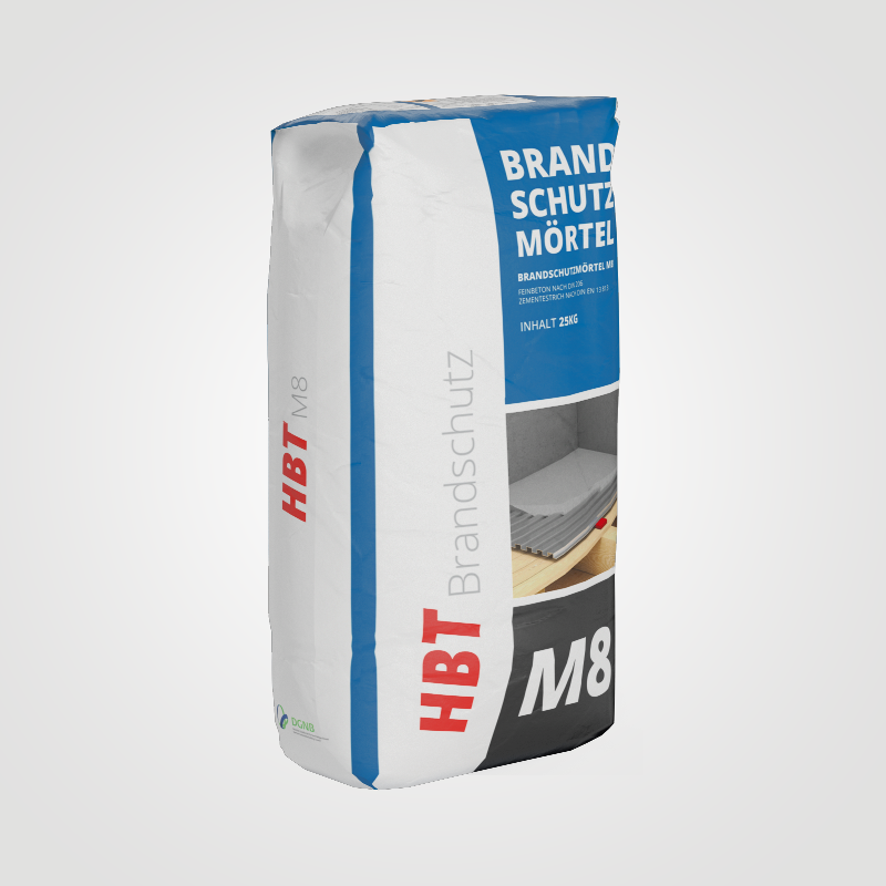 HBT Brandschutzmörtel M8 - Artikelnummer: 2000015 - Verpackung: 25 kg Sack - Verpackungseinheit: 42 Sack Palette 