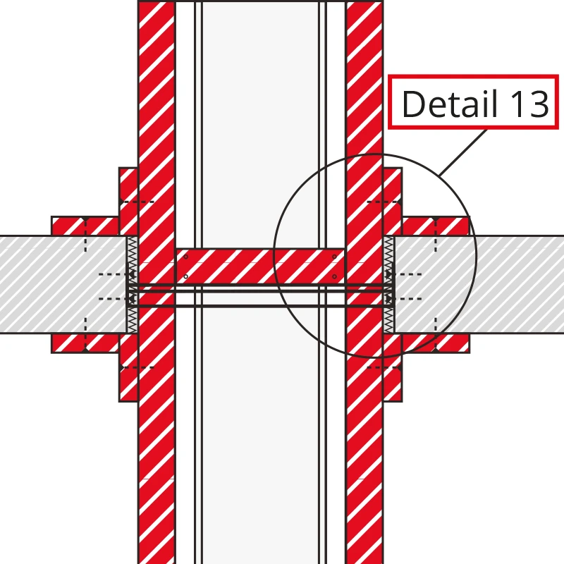 Detail 12 - Lüftungsleitungen / Stahlblechkanalbekleidung