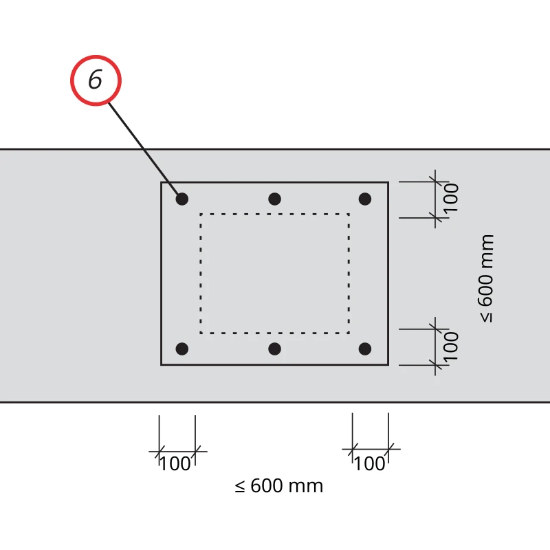 Detail 20 - Lüftungsleitungen / Stahlblechkanalbekleidung