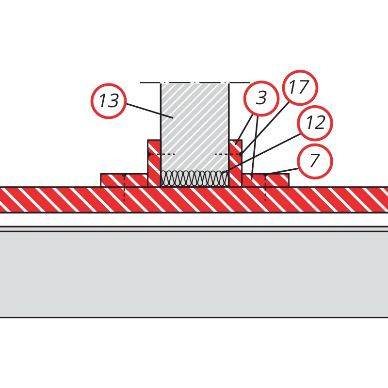 Detail 8 - Lüftungsleitungen / Stahlblechkanalbekleidung