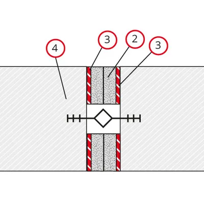 ISIFLEX Brandschutzfuge Fugenelement 6