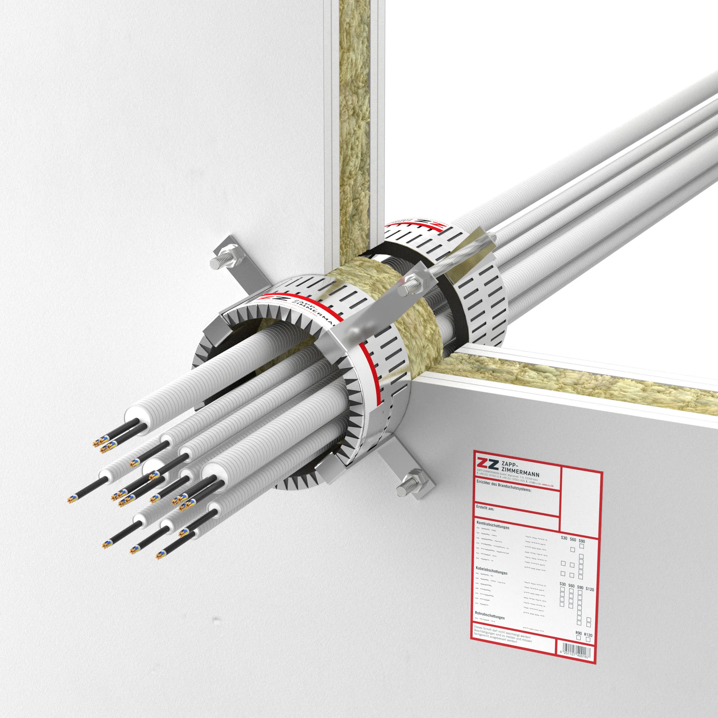 ZZ-C40-DE-LTW ISITHERM BBR Kabelmanschette in leichter Trennwand